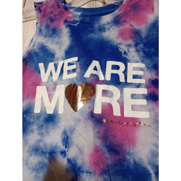 Spiritual Gangster Shirt Girls Extra Small 8 Pink Blue Tie-dye Tank Top Hippie S - Picture 3 of 6